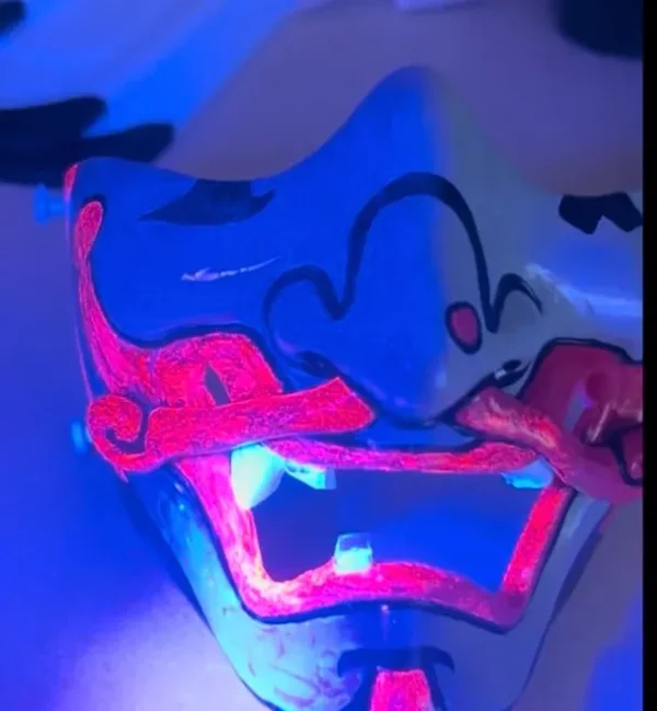 General Oni Mask with UV/Clay Modeling